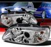 SPEC-D® Halo Projector Headlights - 04-06 Chevy Aveo 4dr Sedan