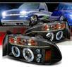 SPEC-D® Halo LED Projector Headlights (Black) - 97-04 Dodge Dakota