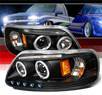 SPEC-D® Halo LED Projector Headlights (Black) - 97-03 Ford F-150 F150