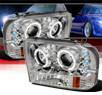 SPEC-D® Halo LED Projector Headlights - 99-04 Ford F-350 F350