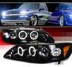 SPEC-D® Halo LED Projector Headlights (Glossy Black) - 98-02 Honda Accord