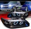 SPEC-D® Halo LED Projector Headlights (Black) - 98-02 Honda Accord