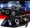 SPEC-D® Halo LED Projector Headlights (Glossy Black) - 06-11 Honda Civic 4dr
