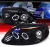 SPEC-D® Halo LED Projector Headlights (Glossy Black) - 96-98 Honda Civic