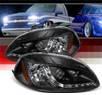 SPEC-D® DRL LED Projector Headlights (Black) - 96-98 Honda Civic