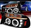 SPEC-D® Halo LED Projector Headlights (Glossy Black) - 97-04 Dodge Dakota