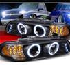 SPEC-D® Halo LED Projector Headlights (Black) - 97-00 BMW 540i E39 (Version 2)