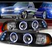SPEC-D® Halo LED Projector Headlights (Black) - 97-00 BMW 528i E39