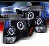 SPEC-D® Halo LED Projector Headlights (Glossy Black) - 09-13 Ford F150 F-150