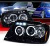 SPEC-D® Halo LED Projector Headlights (Glossy Black) - 99-04 Jeep Grand Cherokee
