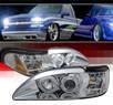 SPEC-D® Halo LED Projector Headlights - 94-98 Ford Mustang