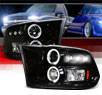 SPEC-D® Halo LED Projector Headlights (Glossy Black) - 09-12 Dodge Ram Pickup