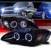 SPEC-D® Halo LED Projector Headlights (Glossy Black) - 00-03 Honda S2000