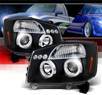 SPEC-D® Halo LED Projector Headlights (Black) - 04-07 Nissan Titan