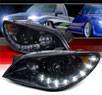 SPEC-D® Halo LED Projector Headlights (Glossy Black) - 06-07 Subaru Impreza