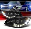 SPEC-D® DRL LED Projector Headlights (Black) - 06-07 Subaru Impreza WRX STi