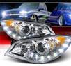 SPEC-D® DRL LED Projector Headlights - 06-07 Subaru Impreza WRX STi
