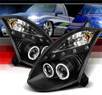 SPEC-D® Halo LED Projector Headlights (Black) - 03-08 Infiniti G35 2dr (w/ OEM HID Only)