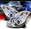 SPEC-D® Halo LED Projector Headlights - 03-08 Infiniti G35 2dr (w/ OEM HID Only)