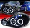 SPEC-D® Halo LED Projector Headlights (Glossy Black) - 00-02 Dodge Neon