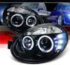 SPEC-D® Halo LED Projector Headlights (Glossy Black) - 03-05 Dodge Neon