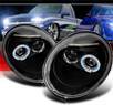 SPEC-D® Halo Projector Headlights (Black) - 98-05 VW Beetle Volkswagen