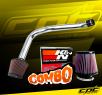 K&N® Air Filter + CPT® Cold Air Intake System (Polish) - 94-97 Honda Accord 2.2L  4cyl