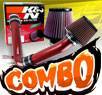 K&N® Air Filter + CPT® Cold Air Intake System (Red) - 99-03 Acura TL 3.2 3.2L V6 Base Model