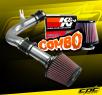 K&N® Air Filter + CPT® Cold Air Intake System (Polish) - 00-05 Dodge Neon SOHC 2.0L 4cyl