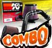 K&N® Air Filter + CPT® Cold Air Intake System (Black) - 01-03 Chrysler Sebring LXi 3.0L V6 (Exc. Convertible)