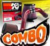 K&N® Air Filter + CPT® Cold Air Intake System (Red) - 01-03 Chrysler Sebring LXi 3.0L V6 (Exc. Convertible)