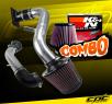 K&N® Air Filter + CPT® Cold Air Intake System (Polish) - 00-05 Mitsubishi Eclipse RS/GS 2.4L 4cyl