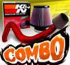 K&N® Air Filter + CPT® Cold Air Intake System (Red) - 06-10 Mitsubishi Eclipse V6 3.8L (MT)