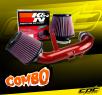 K&N® Air Filter + CPT® Cold Air Intake System (Red) - 09-15 Mitsubishi Lancer 2.4L 4cyl Non-Turbo (AUTOMATIC TRANSMISSION ONLY)
