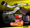 K&N® Air Filter + CPT® Cold Air Intake (Polish) - 08-15 Mitsubishi Lancer Turbo Evolution X Evo 10 (With Upper Intercooler Pipping)