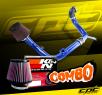 K&N® Air Filter + CPT® Cold Air Intake System (Blue) - 00-04 Ford Focus 2.0L 4cyl DOHC