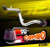 K&N® Air Filter + CPT® Cold Air Intake System (Polish) - 00-04 Ford Focus 2.0L 4cyl DOHC