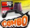K&N® Air Filter + CPT® Cold Air Intake System (Black) - 02-04 Ford Focus SVT 2.0L 4cyl