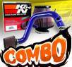 K&N® Air Filter + CPT® Cold Air Intake System (Blue) - 03-06 Toyota Matrix XRS 1.8L 4cyl