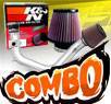 K&N® Air Filter + CPT® Cold Air Intake System (Polish) - 03-06 Toyota Matrix XRS 1.8L 4cyl