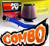 K&N® Air Filter + CPT® Cold Air Intake System (Blue) - 01-05 VW Volkswagen Jetta 1.8T 1.8L 4cyl