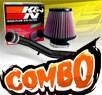 K&N® Air Filter + CPT® Cold Air Intake System (Black) - 01-05 VW Volkswagen Jetta 1.8T 1.8L 4cyl