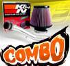 K&N® Air Filter + CPT® Cold Air Intake System (Polish) - 01-05 VW Volkswagen Jetta 1.8T 1.8L 4cyl