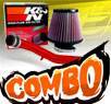 K&N® Air Filter + CPT® Cold Air Intake System (Red) - 01-05 VW Volkswagen Jetta 1.8T 1.8L 4cyl