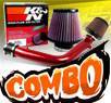 K&N® Air Filter + CPT® Cold Air Intake System (Red) - 03-06 Honda Accord 3.0L V6