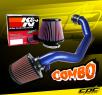 K&N® Air Filter + CPT® Cold Air Intake System (Blue) - 03-06 Honda Accord 2.4L 4cyl (Exc. MAF Equipped)