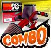 K&N® Air Filter + CPT® Cold Air Intake System (Red) - 06-11 Honda Civic DX/LX/EX 1.8L 4cyl