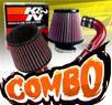 K&N® Air Filter + CPT® Cold Air Intake System (Red) - 11-15 Chevy Cruze Turbo 1.4L 4cyl (exc. models with secondary air pump)