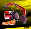 K&N® Air Filter + CPT® Cold Air Intake System (Red) - 11-15 Chevy Cruze Non-Turbo 1.8L 4cyl (Exc. models with secondary air pump)