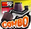 K&N® Air Filter + CPT® Cold Air Intake System (Black) - 03-06 Nissan 350Z 3.5L V6